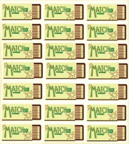 Matchbox Matcha logo sticker sheet
