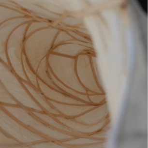 Reed and paper interior detail